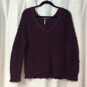 Free People eggplant sweater